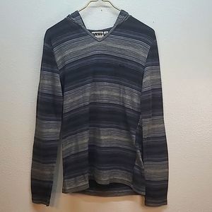 Vans Drawstring Striped Hoodie